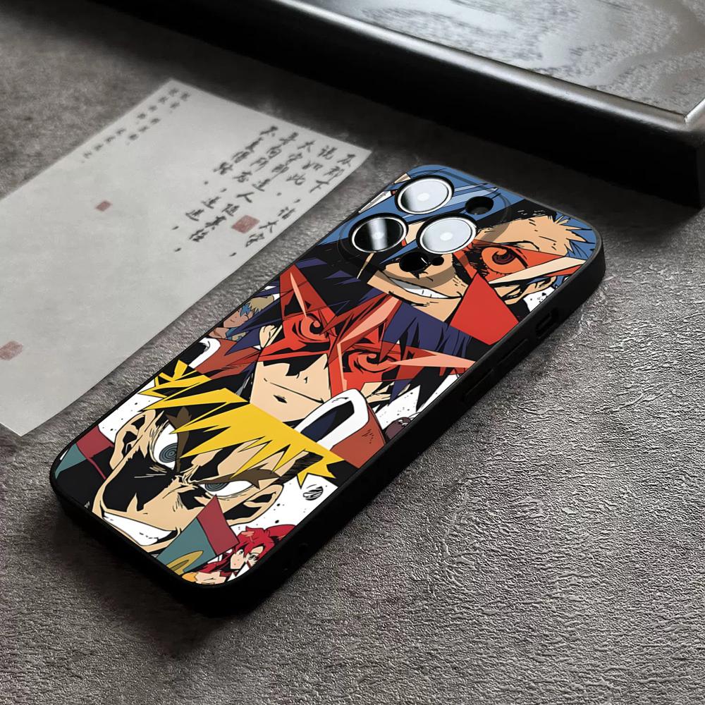 Gurren Lagann Phone Case For 17 Pro Max Iphone 16 14 Pro Max 12 15 Plus 13 Pro 11 Xr X Xs 8 Plus Back Cover