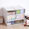 Transparent Multi-Grid Desk Organizer & Cosmetic Storage Drawer
