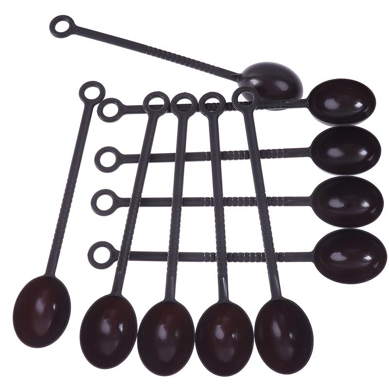 10pcs 10g Measuring Spoon Teaspoon Coffee Sugar Scoop Cake Baking Coffee Milk