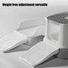 Cat Litter Box Step With Double-layer Filter And A Ramp Adjustable Pet Kitten Waste Collection Stairs Litter Catching Ramp