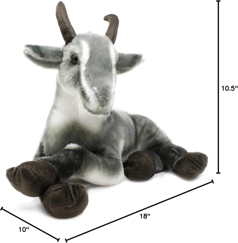 VIAHART Patrick the Pygmy Goat Plush Toy, Large (Approx. 18.5 inches), Fluffy and Extra-Large, Washable, Perfect as a Gift [Parallel Import]