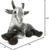 VIAHART Patrick the Pygmy Goat Plush Toy, Large (Approx. 18.5 inches), Fluffy and Extra-Large, Washable, Perfect as a Gift [Parallel Import]