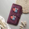 Cute Koala Print Women Long Wallet Fashion Faux Leather Card Holder Purse