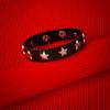 Fashion Women Man Punk Star Goth Bracelet Women Men Star Black PU Leather Bracelet Bangles Jewelry Gifts