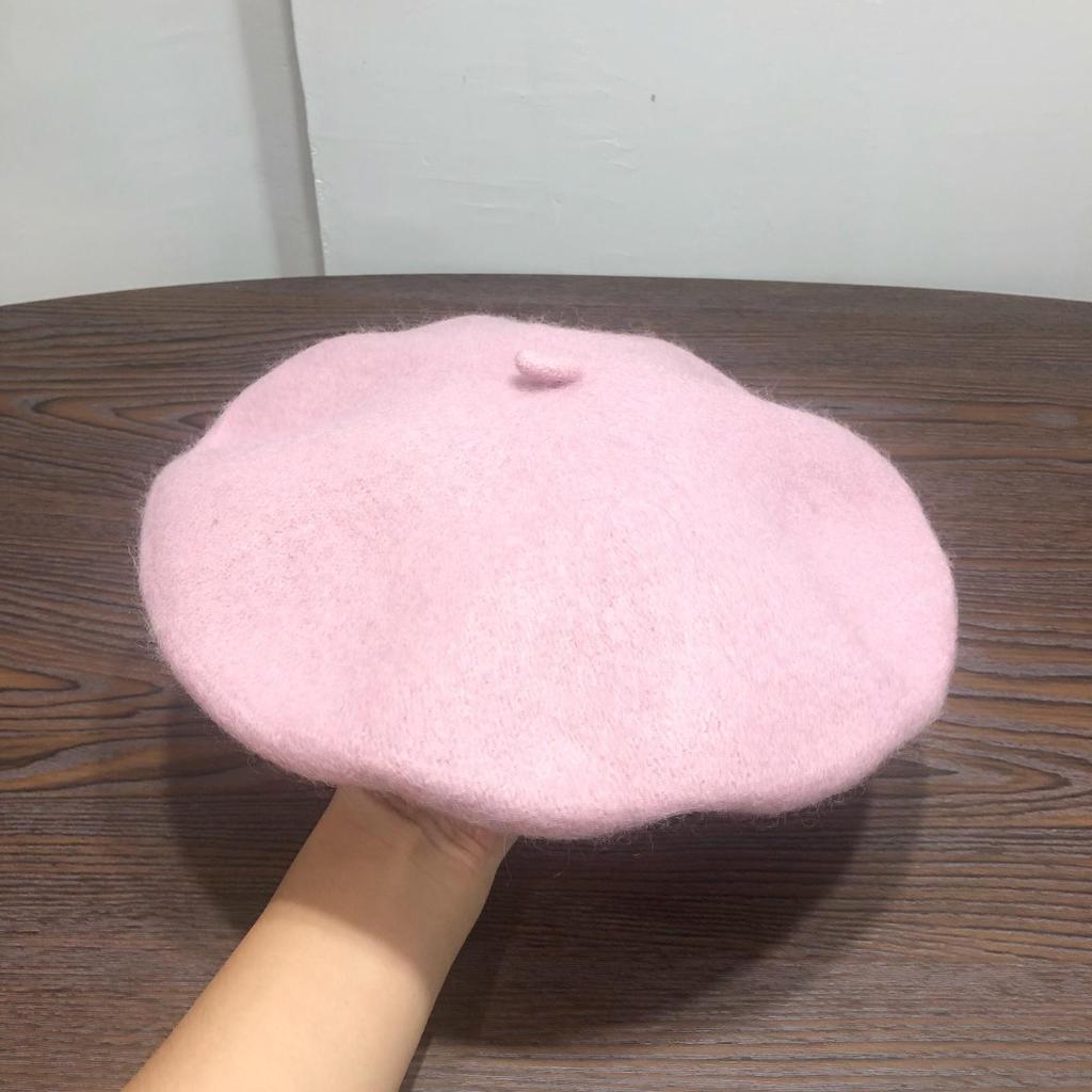Berretto basco in lana alla moda coreana Beilei: Cappello da pittore versatile Autunno/Inverno