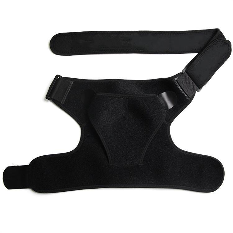 Adjustable Sports Shoulder Guard for Injury Prevention - Weightlifting & Fitness Support, Single Strap for Left or Right Arm