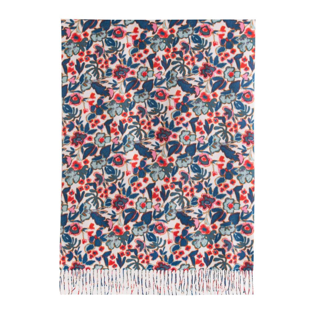 New Soft and Warm Faux Cashmere Printed Tassel Scarf A High End Women's Scarf Shawl