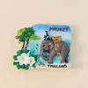 Phuket Island Landscape Fridge Magnet - 3D Thailand Souvenir Tropical Beach & Limestone Decor Unique Asian Gift Send To Friends