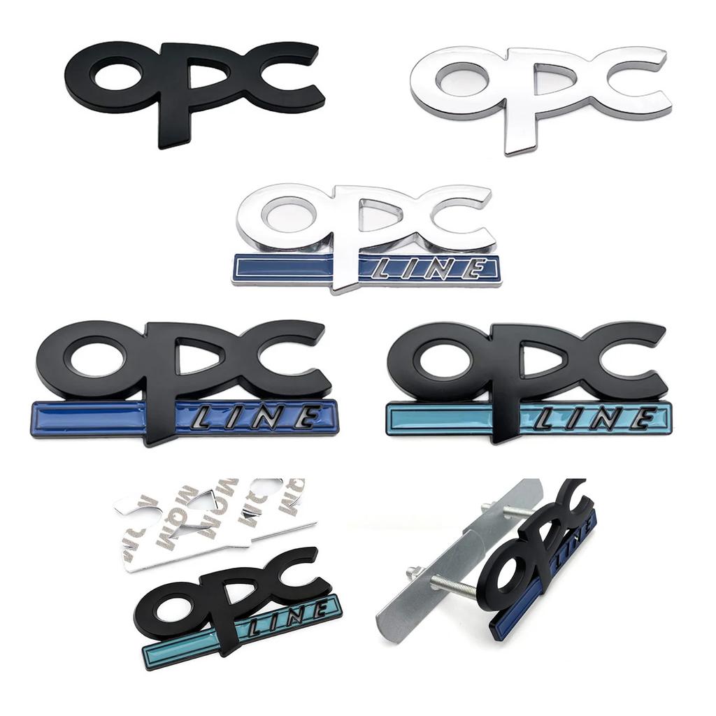 OPC Line Emblem Front Grille Badge Tail Stickers Logo For Opel Astra G H J K F Corsa D Zafira B Insignia Mokka Regal Accessories