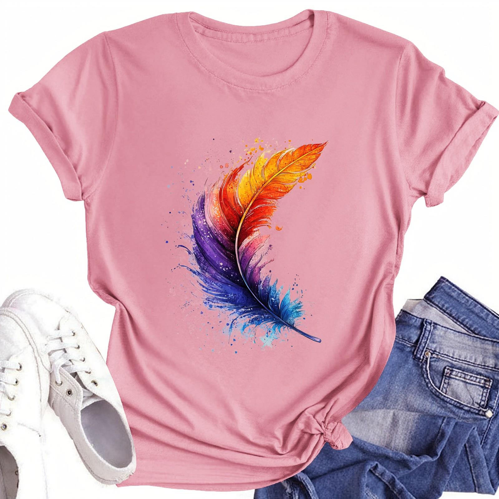 

Футболки для малышей, девочек и мальчиков, детские футболки с короткими рукавами и принтом для мальчиков и девочек 130 розовый