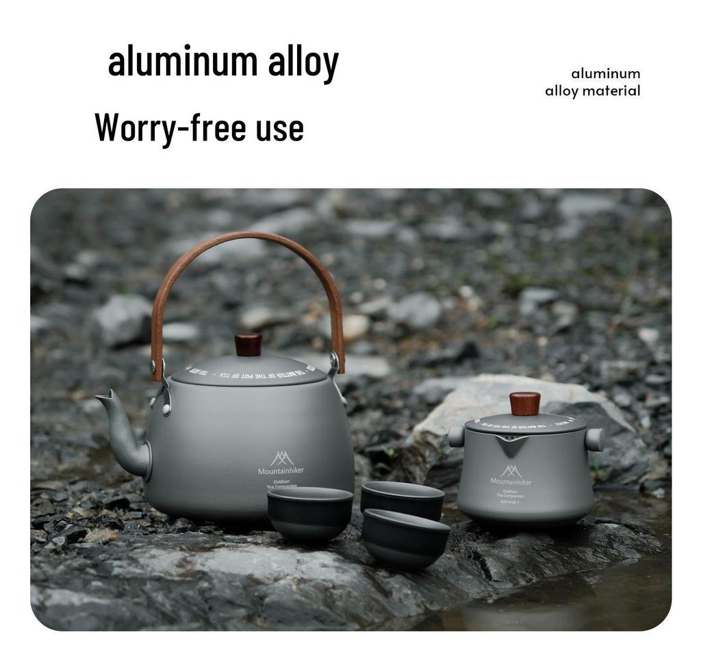 Mountain Guest Portable Tea Brewing Kettle Set for Outdoor Camping & Picnic