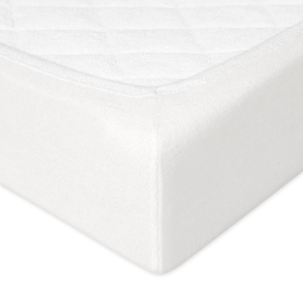 Prześcieradło frotte z gumką 130/140x190/200 premium białe