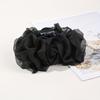 1pc Chiffon bow hair clip, back of the head, disc hair clip, large solid color hair clip, hair accessory, headband