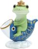 Daikai Kopo Medium Frog Riding On a Carp Streamer, 9 X 5.1 X 9.9 Cm, 74189