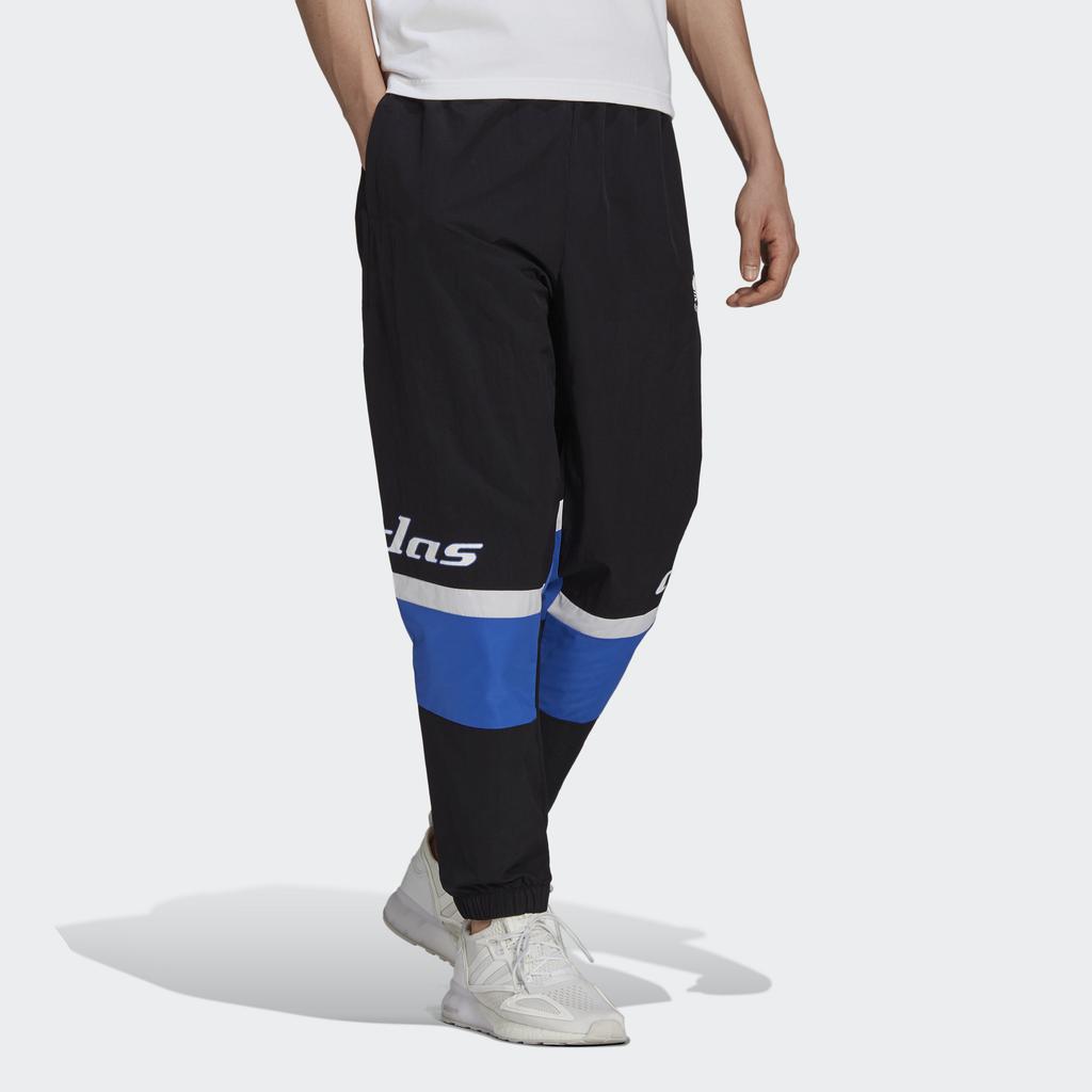 Adidas Originals Trefoil TGP Pants With Logo Embroidery And Contrast Print Cuff Men Bottoms Black HA4737