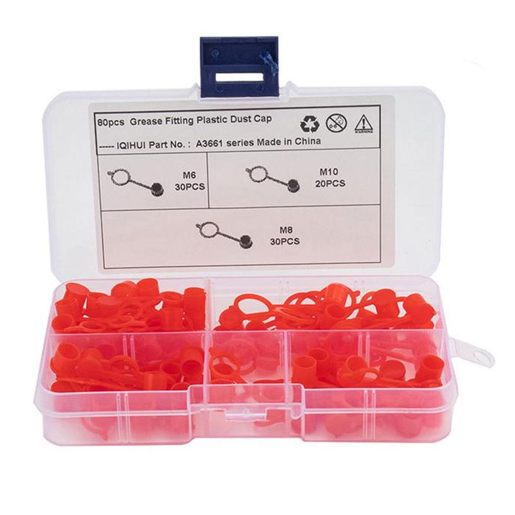 

80 Pieces Set Universal Car Motorcycle Bleed Cap Assortment Truck Motorhome Portable Brake Screw Cover Automotive