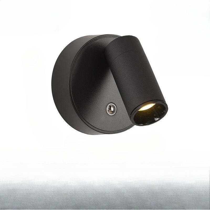 

1Pc No Punching and No Wiring At The Bedside, Modern Simple Magnetic Attraction Adjustable Angle Small Spotlight Night Light