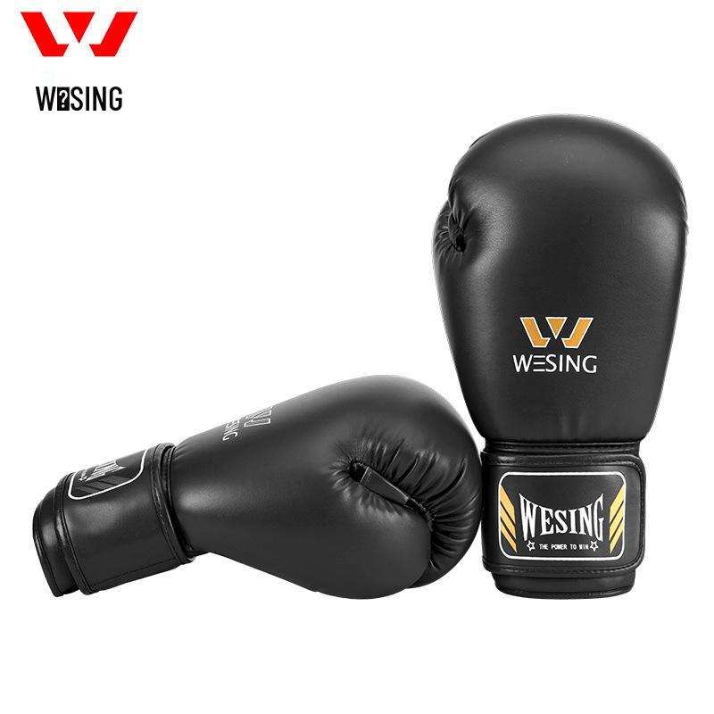 Jiuri Mountain Boxing & Sanda Gloves: Adult & Child Muay Thai & Kickboxing Faux Leather Gloves