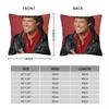 David Hasselhoff Quadratischer Kissenbezug Polyester Leinen Samt Kreativ Reißverschluss Dekor Kissenbezug Sofa Sitzkissenbezug 18"