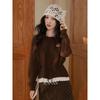 Luxiangnan Women's Casual Crew Neck Long Sleeve Knit Sweater