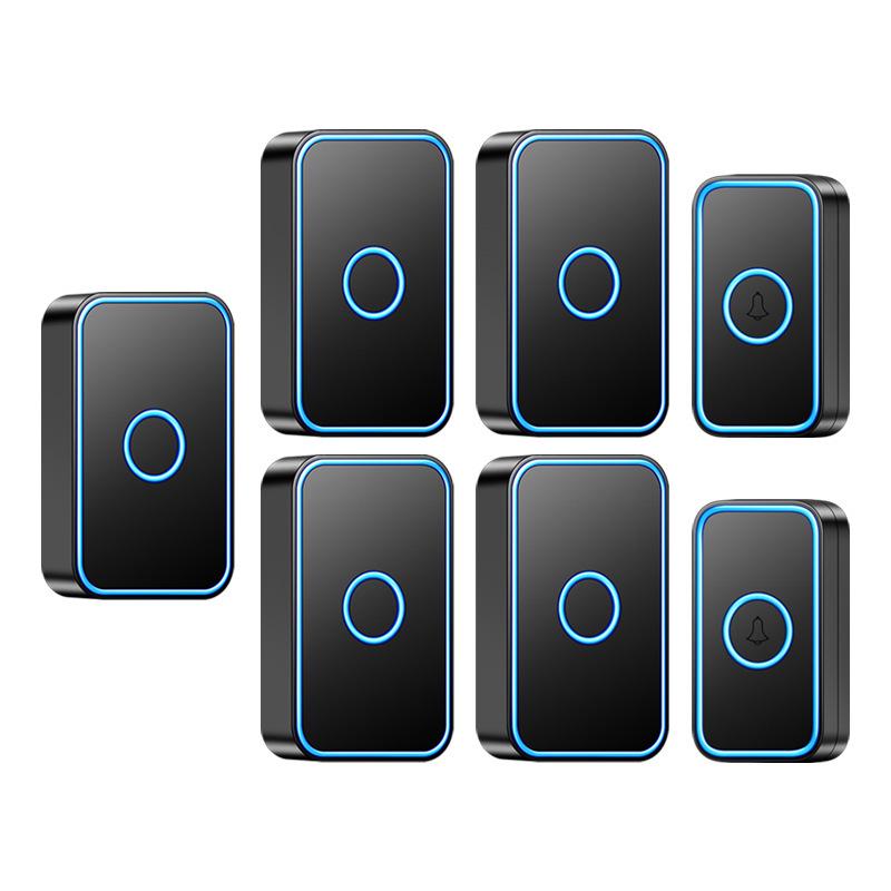 Smart Long-Range Wireless Doorbell with Remote Control and Ding Dong Sound чёрный