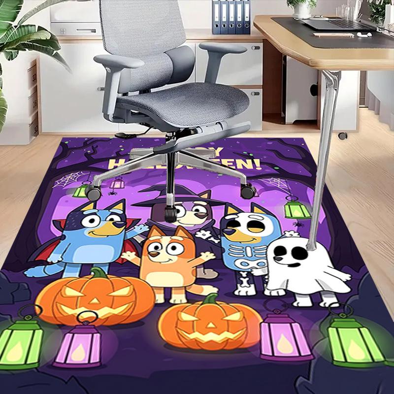 1pc Halloween Ghost Carpet Anti Slip Polyester Floor Mat for office.Bedroom