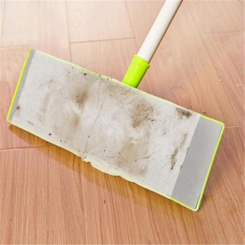 100 Pcs Disposable Electrostatic Dust Removal Mop Paper Home Kitchen Bathroom Cleaning Cloth Replacement Mop Head Cloth Parts