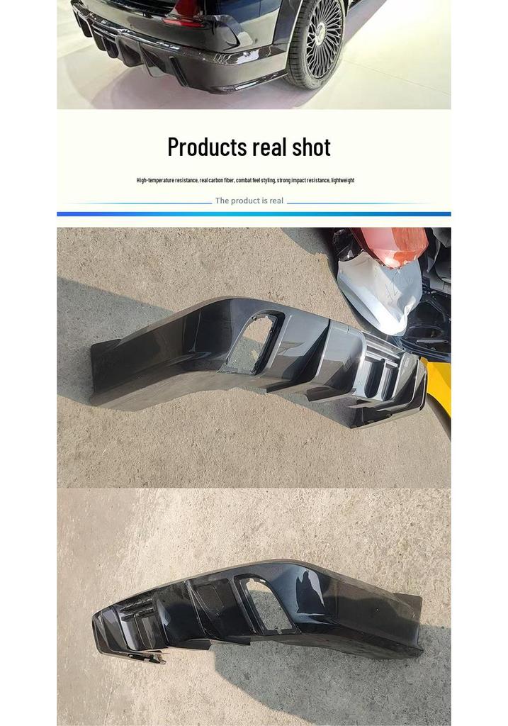 Mercedes GLS Maybach LUMMA Style Carbon Fiber Rear Bumper Diffuser Upgrade