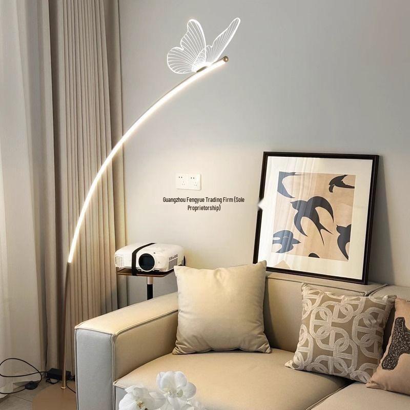 Butterfly Floor Lamp for Living Room: Eye-Care, Creative Design, Ideal for Study, Bedroom, or Lounge Atmosphere.