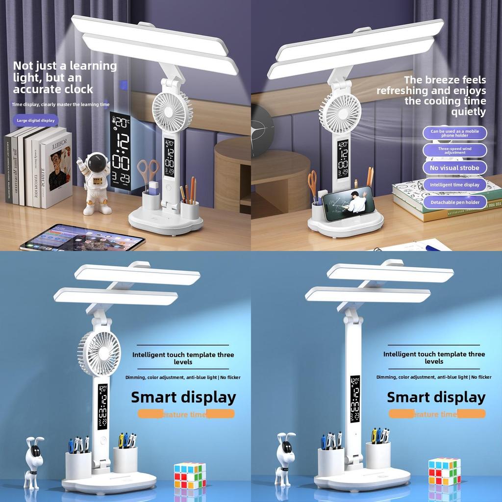 Student Led Desk Light With Touch Control And Night Light Function For Home Use