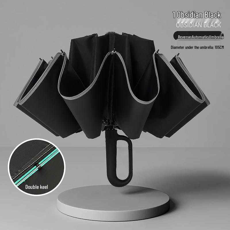 Loop Umbrella: Automatic Folding Large High-End Dual-Use Sun and Rain Umbrella for Men and Women