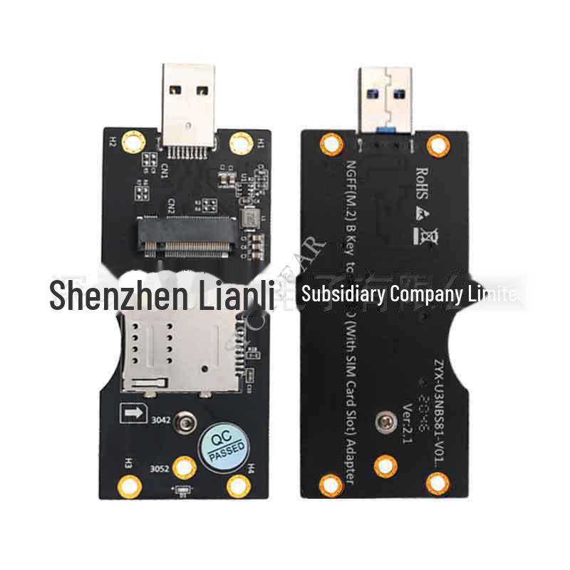 

Адаптер M.2 на USB 3.0 зі слотом для SIM-картки для карт 3G/4G/5G/LTE M.2 to USB 3.0 Adapter Board