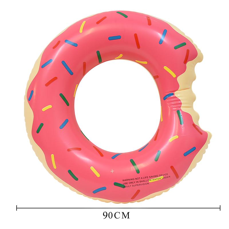 Sommer Wasser Aufblasbare Donut Schwimmen Ring Outdoor PVC Kinder Erwachsene Schwimmen Rettungsring Pool Spielzeug