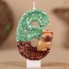 Cartoon Kapibara Numbers Birthday Candles Cake Decoration Party Holiday One Year Old Handmade Candles 0-9