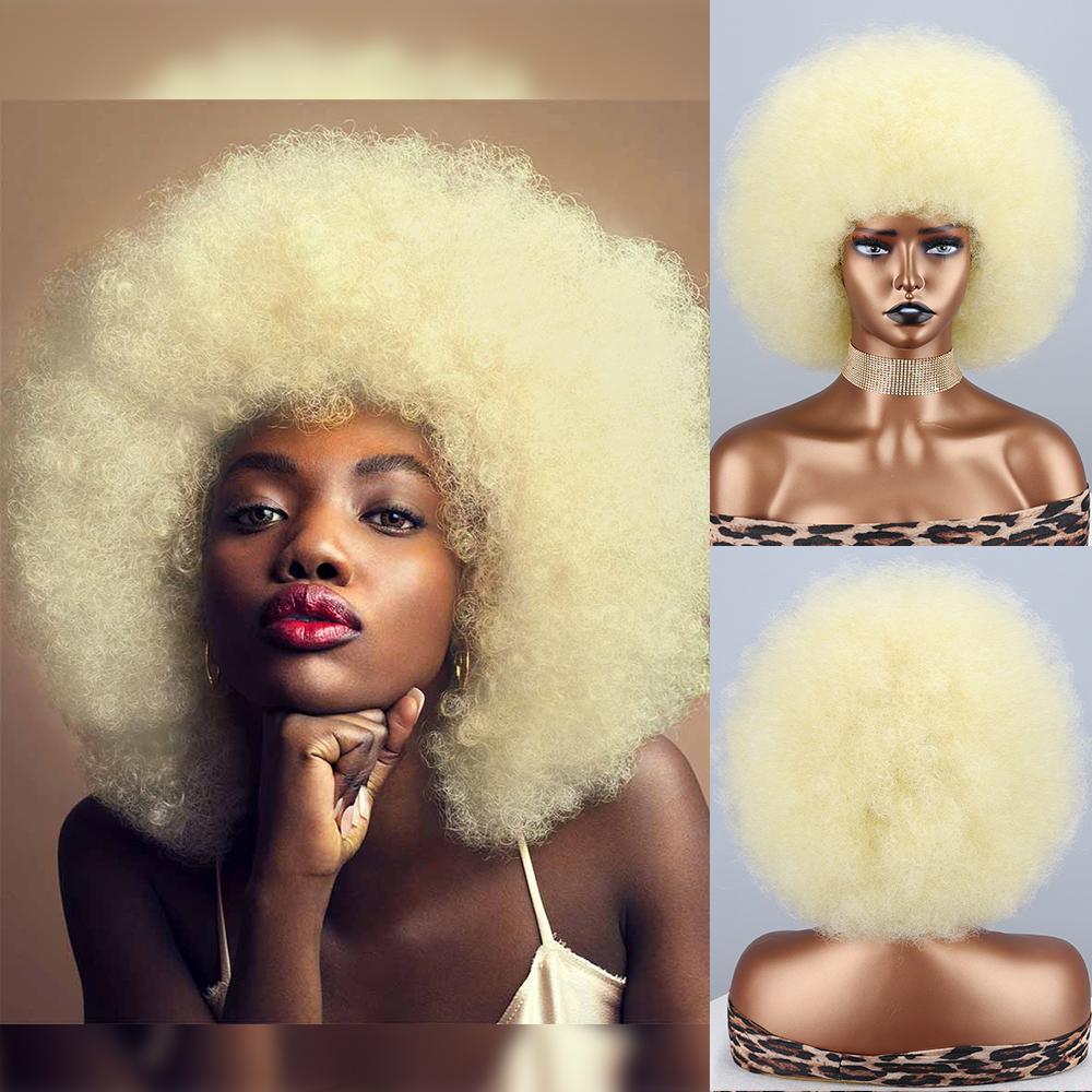 XINRAN Pelucas esponjosas sintéticas peluca corta rizada extensión de rizo grande peluca bob completa corta rizada grande flexible suave natural para mujeres cosplay diario