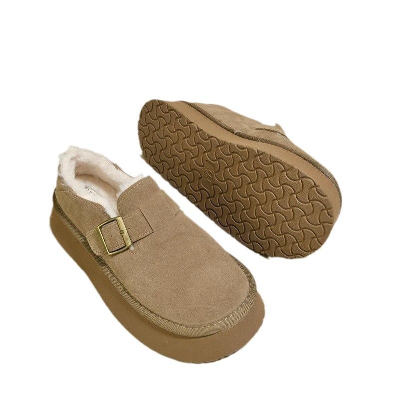 Winter New Thick-soled Snow Boots Women's Velvet Shoes Thickened Autumn and Winter Short Thermal Cotton Shoes