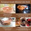 1-12PCS Silicone Cake Pan Nonstick Silicone Cake Molds Baking Cake for Jello Gelatin Cake Brownie and Bread Withstand Temperature from -40℉ to 446℉