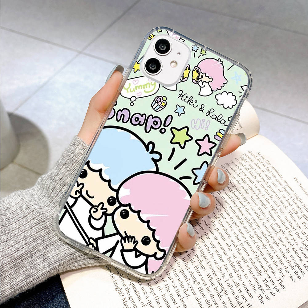 Case for Samsung A04 A14 A23 A34 A54 M23 M33 M52 M53 Realme 10 9 C30S C35 C55 VIVO Y02S Y21 Y51 X80 Pro Transparent Cover LI29 Little Twin Stars