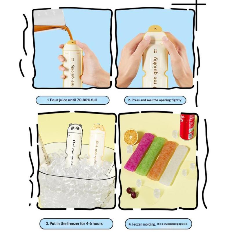 20Pcs Disposable Self Sealing Snack Bags Leak Resistant Drink Pouches for Kids Birthday Party Treat Serving
