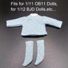 Dolls for 1/11 OB11 Doll Doll Cotton T-shirt DIY Doll Clothes Doll T-shirt Socks Cotton Dot Blouse