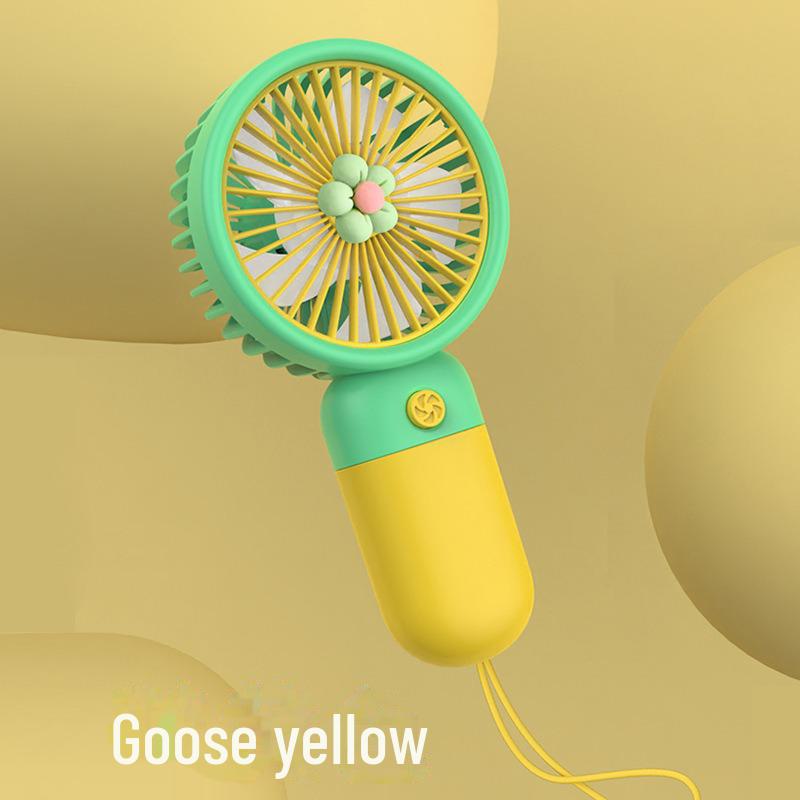 Cartoon Handheld Mini Fan with Mobile Holder - Free Shipping
