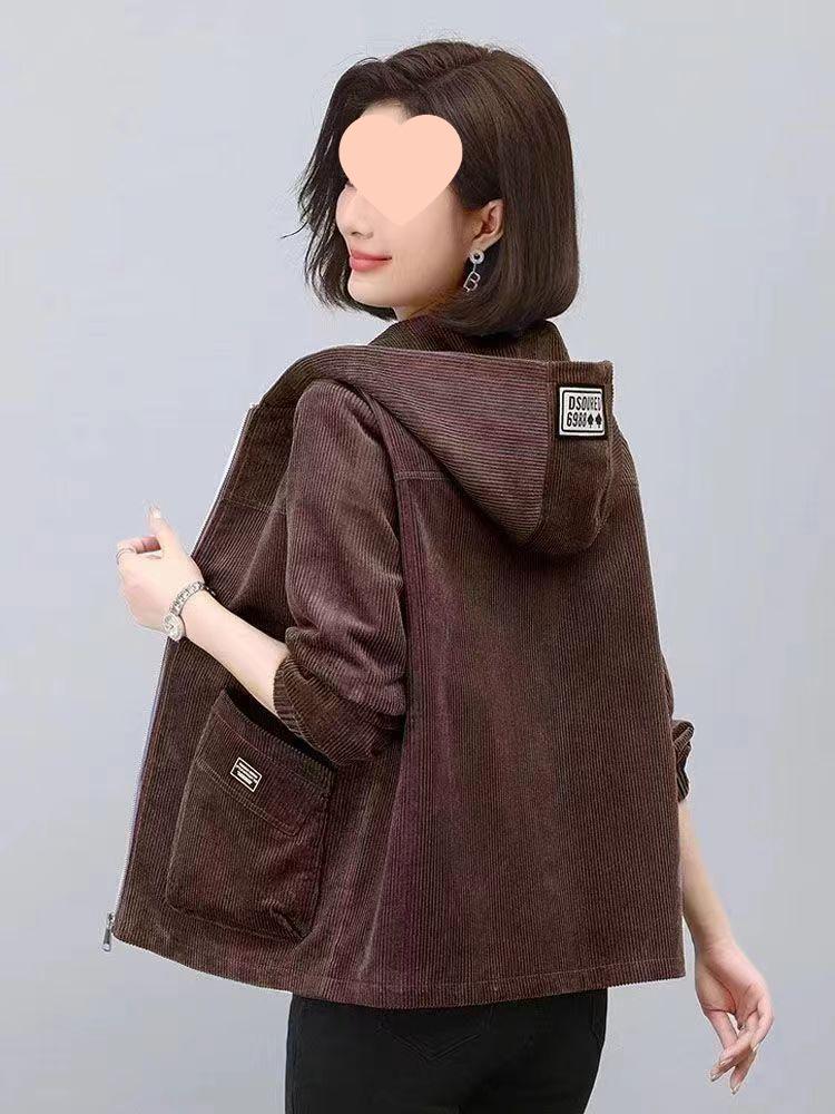 Women's Fleece Lined Hooded Coat – Autumn/Winter 2025, Fashionable Thick Western Style, Available In Petite & Plus Sizes