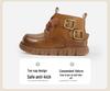 Autumn/Winter Non-slip Soft Sole Baby Walker Boots - British Style for Boys & Girls, Plus Velvet Leather