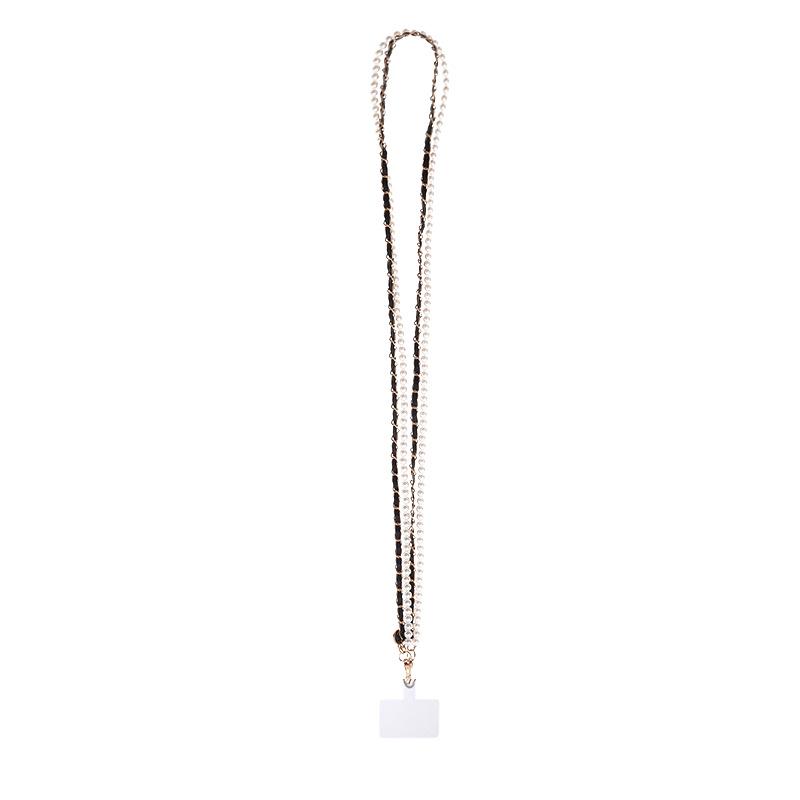 Pearl Mobile Phone Chain Necklace - Crossbody Lanyard for Women