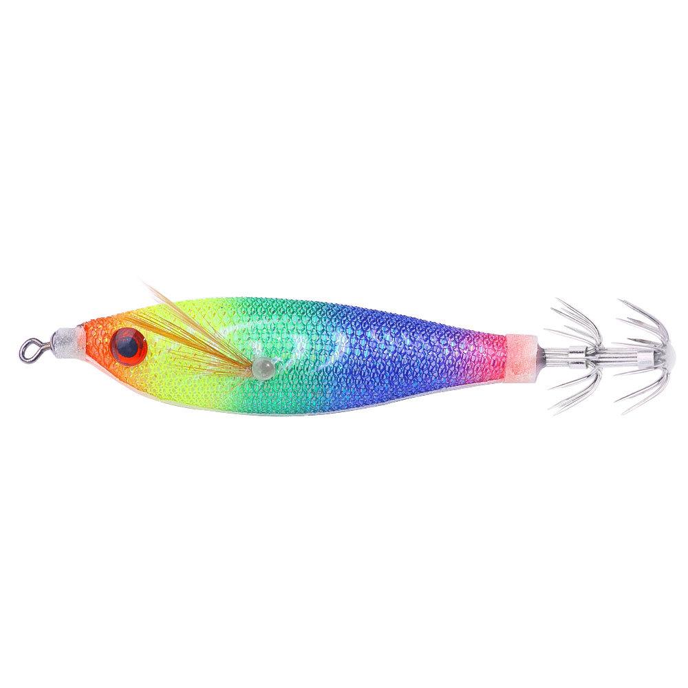 Eight-Band Special Slow-Sinking Luminous Wooden Shrimp Lure8CM 5.8GHard Bait Bionic Fake Bait Cuttlefish Octopus Fake Bait