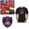Cyprus Fire Service Fire Department Firefighter MMA Kick Boxing UFC Muay Thai T-Shirt Retro Vintage Print Men Women Unisex Short Sleeve Round Neck