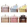 Embroidered Flower Table Runner Sheer Mesh Gauze Tablecloth for Spring Summer Delicate Floral Lace Table Decor for Wedding Party Dining Table