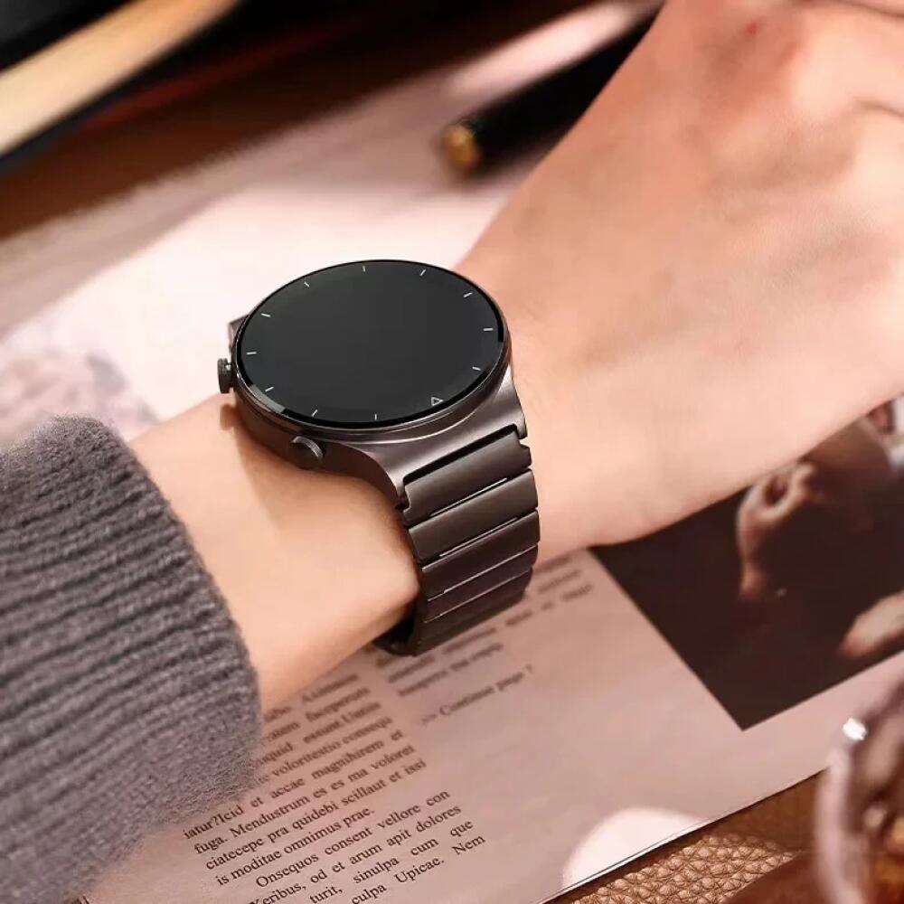22mm Stainless Steel Band For Amazfit Bip 6 5 5 Unity/GTR 2 3 4 Metal Strap For Amazfit Stratos/Balance/Cheetah Round Watchband