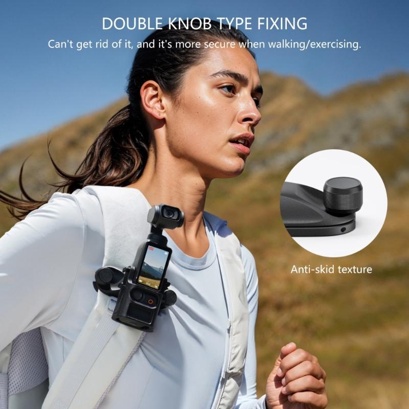 Quick Release Backpack Clip Mount For Pocket 3 Action Cameras Secure Stabilizing Attachment Easy Installation