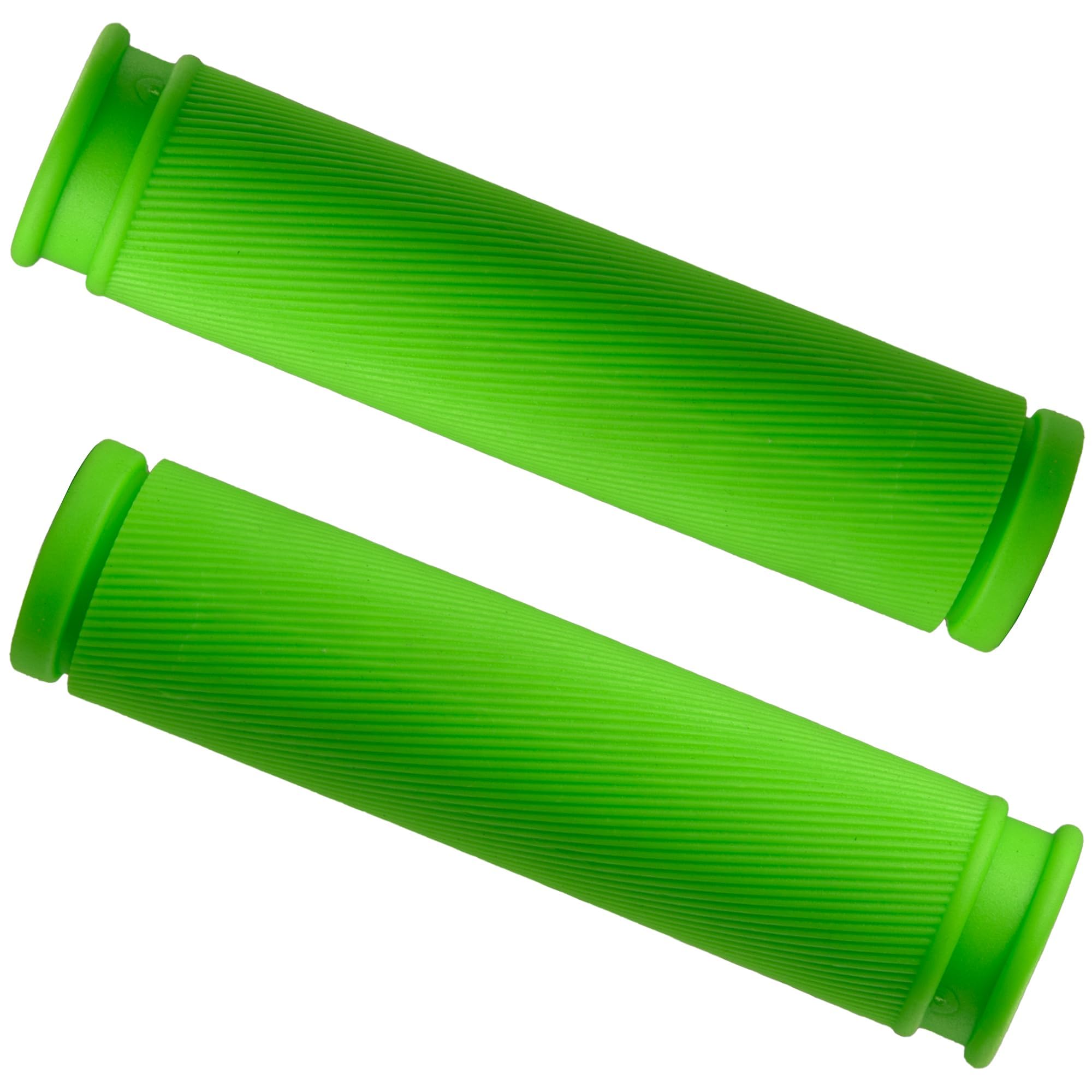 

Bicycle Handle for Mountain Bikes and Cross Bikes Grips, Non-Slip Rubber, Green, зелёный